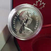 1 сребърен долар 1979 година Канада Елизабет II сребро в ТОП качество, снимка 4 - Нумизматика и бонистика - 35285134