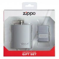 Комплект запалка и фласка Zippo Flask & Lighter Gift Set, снимка 4 - Подаръци за мъже - 39896120