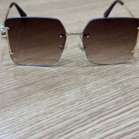 Слънчеви кафеви очила със златни рамки GC, снимка 8 - Слънчеви и диоптрични очила - 44529688