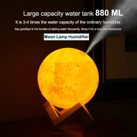 Овлажтнител -Атрактивна  лампа в реалистична 3Д форма на луната, снимка 12 - Други - 31176740