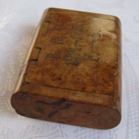 Стогодишна дървена кутия за цигари, снимка 6 - Антикварни и старинни предмети - 29185863