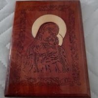 Малка дървена икона, снимка 5 - Сувенири от дърво - 30657946
