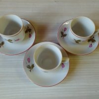Ретро порцеланови чашки за кафе 2 броя, снимка 4 - Антикварни и старинни предмети - 29104871