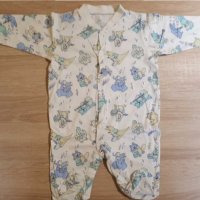 Памучни пижамки р-р 0/3 месеца, снимка 3 - Бебешки пижами - 31602482