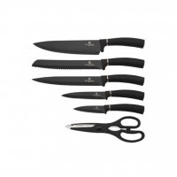 Код 2705 Висококачествен сет ножове със стойка, снимка 2 - Прибори за хранене, готвене и сервиране - 38108156