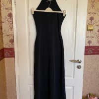 Нова дълга черна еластична елегантна официална парти коктейлна класическа рокля , снимка 9 - Рокли - 40146306