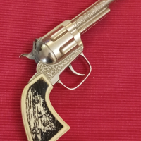 Стара играчка пистолет с капси USA. , снимка 1 - Колекции - 44509933