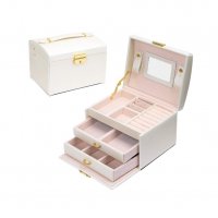 Луксозна кутия-куфар за бижута и козметика на три нива - код 1756, снимка 2 - Други - 34266165