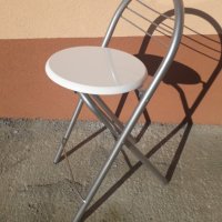 Сгъваем метален стол, снимка 1 - Столове - 31313775