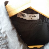 Мъжка риза Necu в черно, снимка 3 - Ризи - 30467158