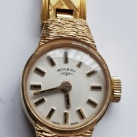 Позлатен дамски механичен часовник Rotary, снимка 1 - Дамски - 38951197