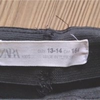 Zara - черно долнище 13-14г , снимка 2 - Детски панталони и дънки - 38545080