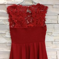 Красива рокля в червено мл 40лв, снимка 3 - Рокли - 40131795