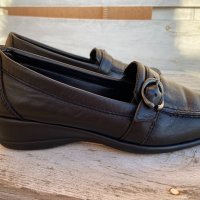 Италиански черни дамски обувки Frau естествена кожа номер 37, снимка 2 - Дамски ежедневни обувки - 31709203