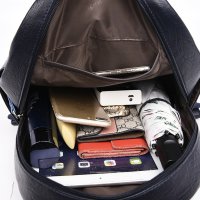 Комплект 3 части дамска раница, чантичка и портмоне, снимка 3 - Раници - 42847599