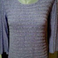 Блузка от плетиво, в млечно лилаво🍀👕S,M🍀👕арт.085, снимка 1 - Блузи с дълъг ръкав и пуловери - 29910199