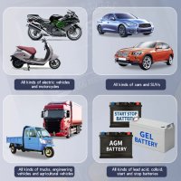 Тестер за акумулатор, за автомобил за кола, камион, мотоциклет, уред за тестване на акумулатори AGM, снимка 11 - Аксесоари и консумативи - 40295478