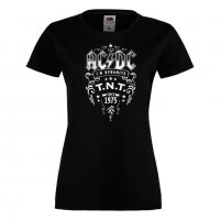 Дамска тениска AC DC 5 металска рок тенска , снимка 2 - Тениски - 35002202