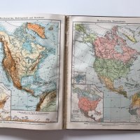 Атлас на света, география на търговията, 1907 г., Германия, снимка 13 - Антикварни и старинни предмети - 31293966