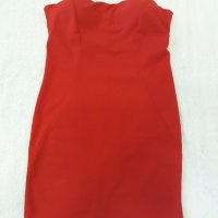 Червена къса рокля MISS CHIC, с вградени подплънки , сексапилна, по тялото , еластична материя., снимка 1 - Рокли - 37258201