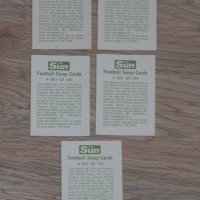 Комплект карти на английски футболисти от 1970 г. от Ливърпул, Стоук Сити, Бърнли, Ковънтри, Шефилд , снимка 5 - Фен артикули - 29678065