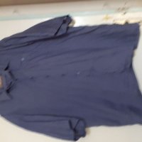 Мъжка риза синьо-сиво с къс ръкав , снимка 2 - Ризи - 37021365