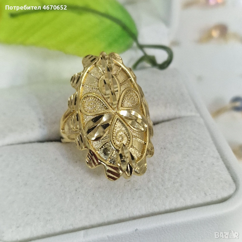 Elegant Floral Ring 🌼 | дамски пръстен цвете, снимка 1
