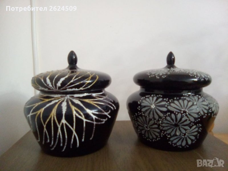Две красиви стъклени купи , снимка 1
