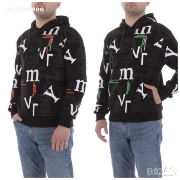 Мъжки суичър с качулка, 2цвята , снимка 1