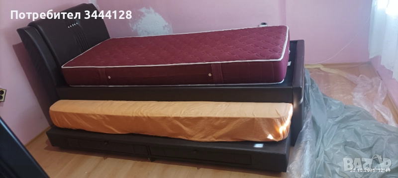 Легло с допълнителен модул за сън и 2 чекмеджета , снимка 1