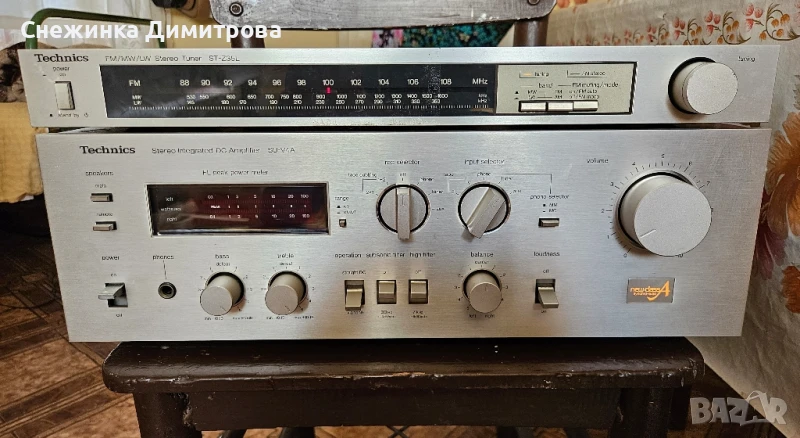Усилвател Technics SU-V4A class A+тунер Technics ST-Z35L, снимка 1