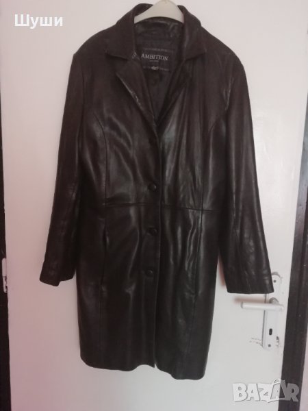 Класическо кожено манто от естествена кожа , снимка 1