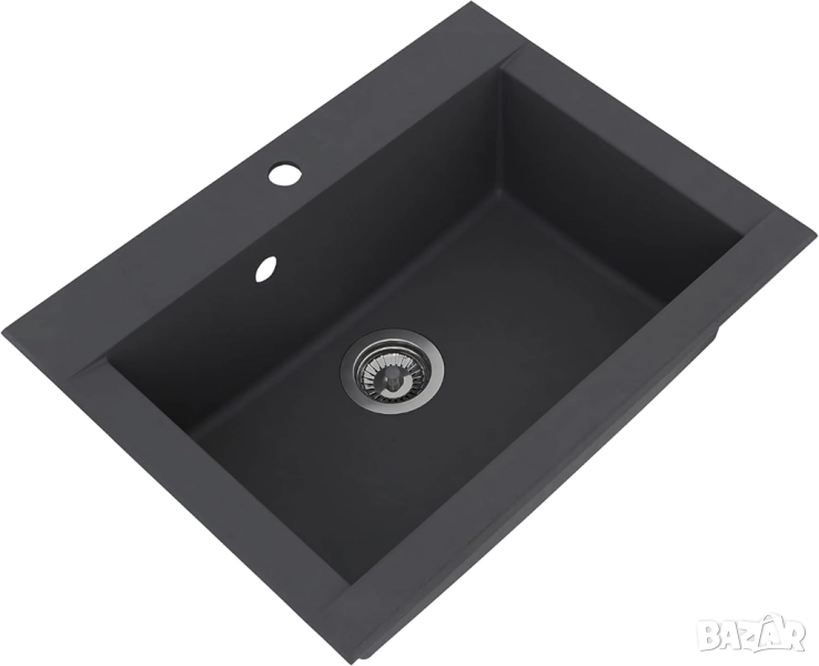 Кухненска Мивка, Respekta Ohio Mineralite Sink 66x50см сива, Устойчива на Надрасквания!, снимка 1