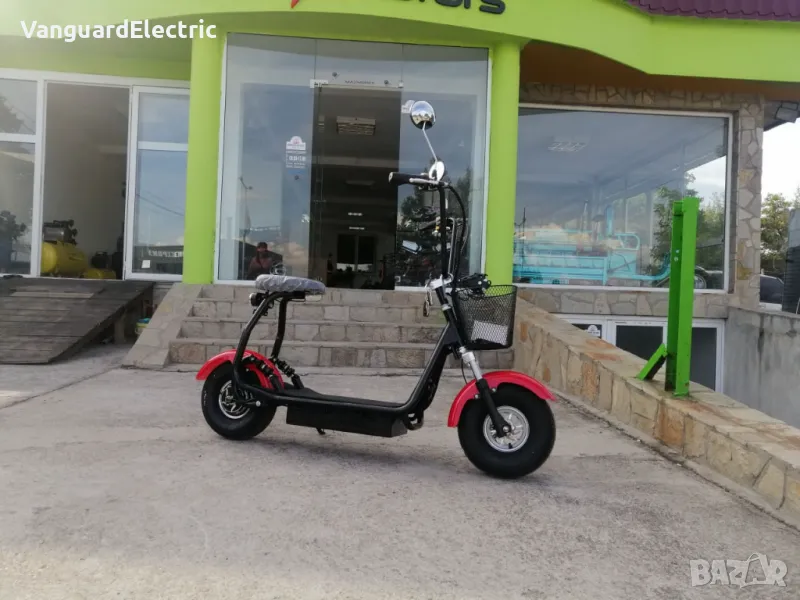 ЕЛЕКТРИЧЕСКИ СКУТЕР Maxmotors Little City Harley 1200W ЧЕРВЕН, снимка 1