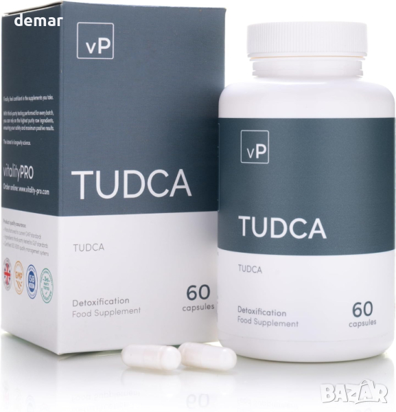 Добавка Vitality Pro TUDCA - 15 грама, 250 mg x 60 капсули, снимка 1