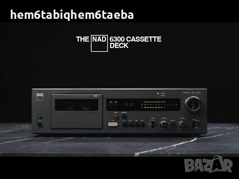 NAD 6300 Hi-End флагмански триглав дек с Dynex и Play Trim; IR дистанционно., снимка 1