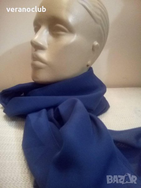 Тъмносин дамски шал, снимка 1