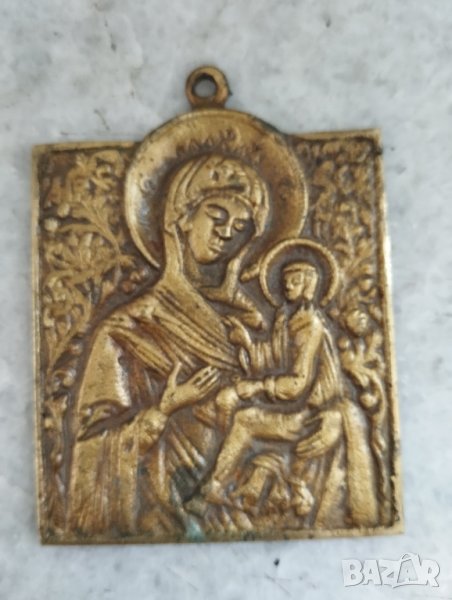 месингова икона, снимка 1