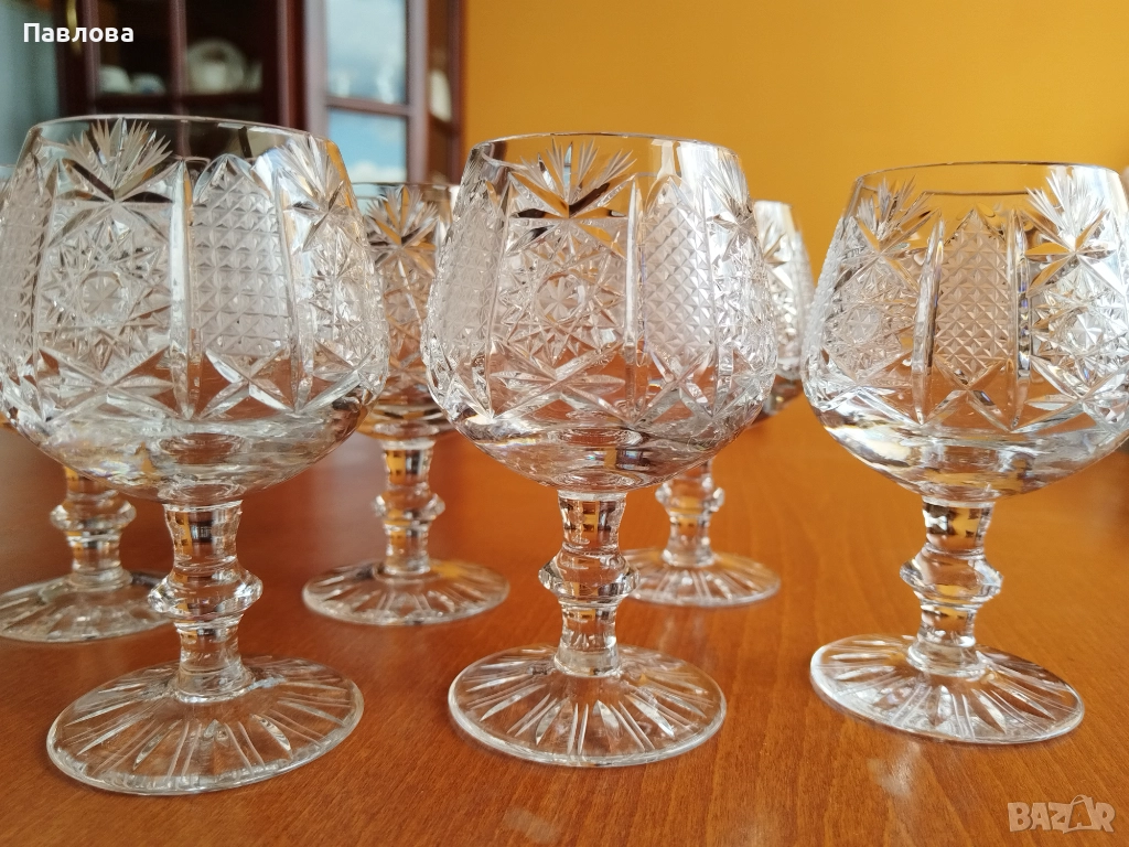 Кристален сервиз за коняк ,, Ропотамо ", снимка 1