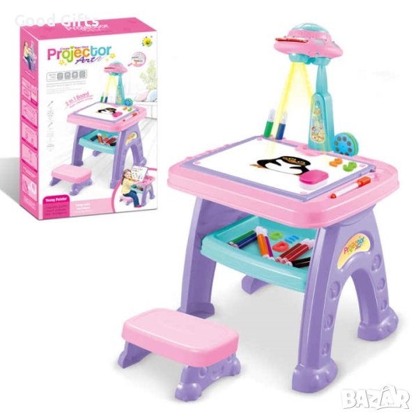 Детска маса с проектор за рисуване, снимка 1