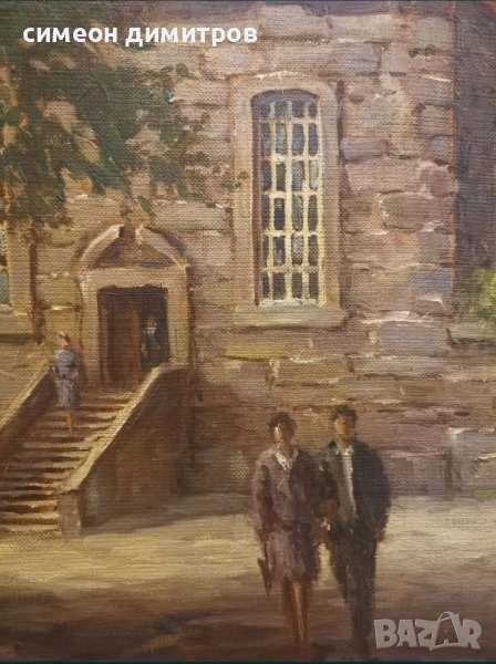 Картина масло върху платно огромна  830мм/740мм, снимка 1