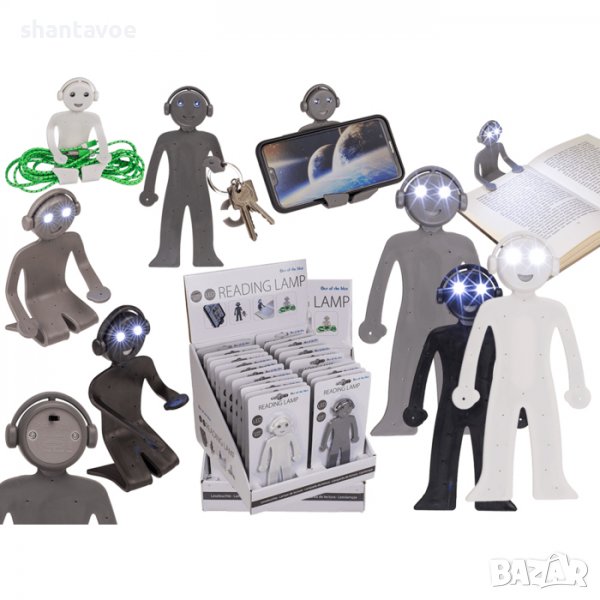Лампа за четене - огъващо се човече, снимка 1