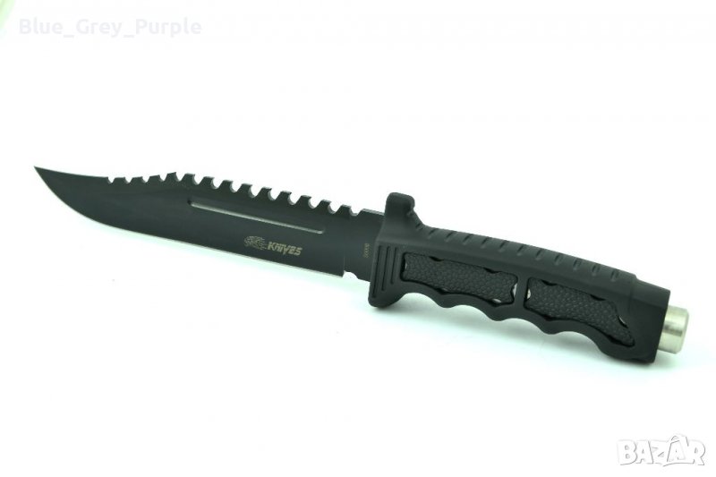 Страхотен нож Rambo - черно покритие, снимка 1