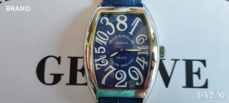 Дамски Franck Muller color dreams crazy hours BLUE механичен клас 5А+, снимка 1