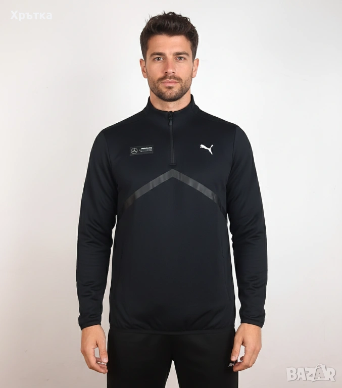 Puma x Mercedes AMG - Оригинална мъжка блуза с цип размер S, снимка 1