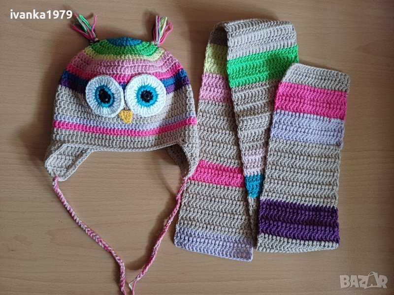 Детска шапка и шал 18м-3г, снимка 1