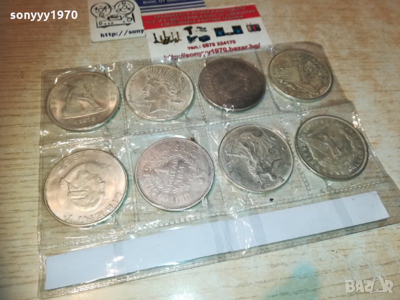 8 монети-долари 2512202317, снимка 1