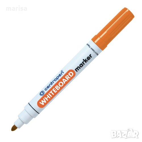 Маркер за бяла дъска Centopen, объл, оранжев, 10бр. Код: 8559-6, снимка 1