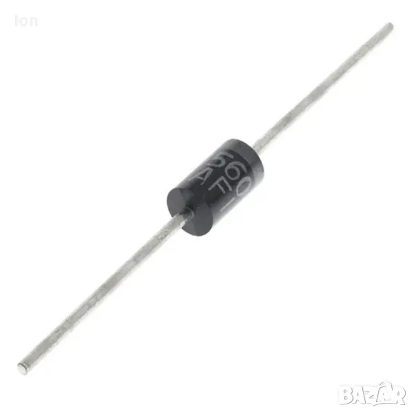 SB560 Schottky diode 5A, 60V Шотки диод в корпус DO-21, снимка 1