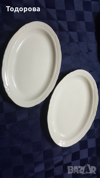 Порцеланови български елипсовидни чинии- 2 броя, снимка 1